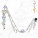 2025冬季限定簪　泡沫海月二連簪-銀/金(うたかたくらげにれんかんざし-ぎん/きん)