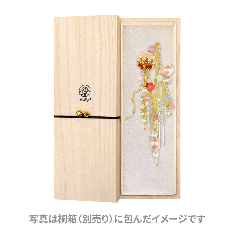 2025冬季限定簪　泡沫海月二連簪-銀/金(うたかたくらげにれんかんざし-ぎん/きん)