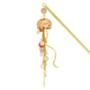 2025冬季限定簪　泡沫海月二連簪-銀/金(うたかたくらげにれんかんざし-ぎん/きん)