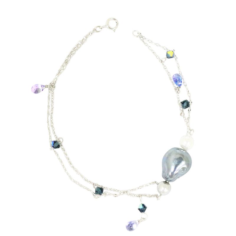 2025冬季限定簪　泡沫海月二連簪-銀/金(うたかたくらげにれんかんざし-ぎん/きん)