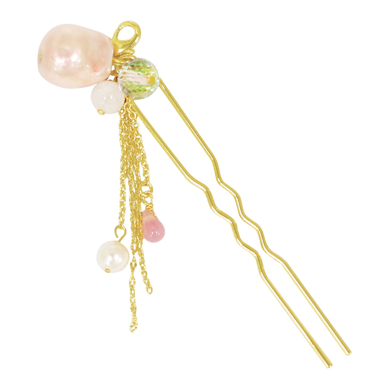 2025冬季限定簪　泡沫海月二連簪-銀/金(うたかたくらげにれんかんざし-ぎん/きん)