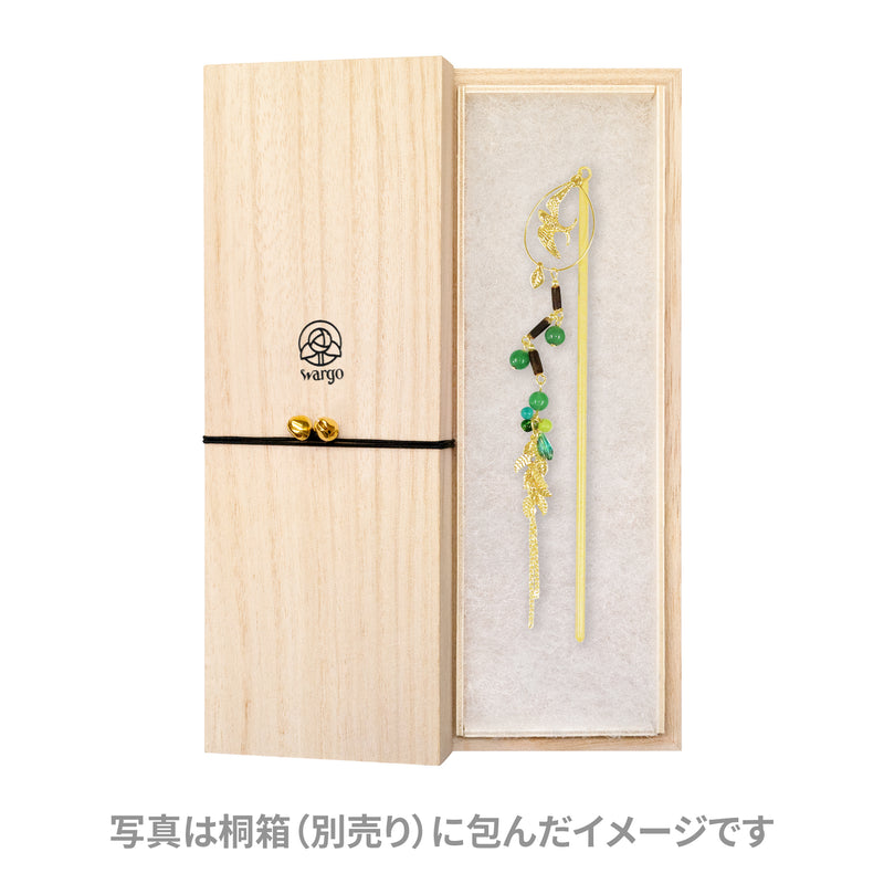 かんざし屋wargo とんぼ玉簪 4本セット 桐箱付き カンザシヤワーゴ 木渡鳥一本簪｜普段使いの簪・ヘアアクセサリーブランド［かんざし屋
