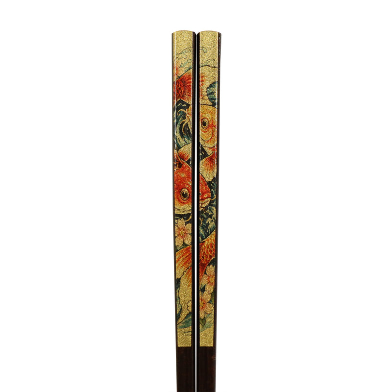 食洗 箔絵箸-金-|箸と箸置きの専門店『箸や万作』の商品ページです。
