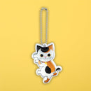 猫まっしぐら反射板-踊り三毛猫 （リフレクターおどりみけねこ）