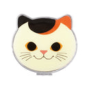 猫まっしぐらオリジナル猫型手鏡-三毛猫（ねこがたてかがみ-みけねこ）