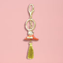 【猫まっしぐらセレクト】おめでたシリーズ 猫のキーホルダー-おじぎ猫　メス