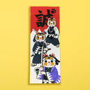 【猫まっしぐらセレクト】 猫の手ぬぐい-サムライ猫