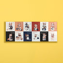 【猫まっしぐらセレクト】 猫の手ぬぐい-四字熟語で猫