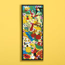 【猫まっしぐらセレクト】福猫シリーズ 猫の手ぬぐい-猫花札