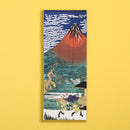 【猫まっしぐらセレクト】 猫の手ぬぐい-赤富士と猫