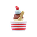 【猫まっしぐらセレクト】concombre 雪猫アイス店・猫の置物ミニ-冷え冷えカップアイス猫（こんこんぶる ゆきねこあいすてん・ねこのおきものみに-ひえひえかっぷあいすねこ）