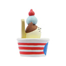 【猫まっしぐらセレクト】concombre 雪猫アイス店・猫の置物ミニ-冷え冷えカップアイス猫（こんこんぶる ゆきねこあいすてん・ねこのおきものみに-ひえひえかっぷあいすねこ）