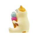 【猫まっしぐらセレクト】concombre 雪猫アイス店・猫の置物ミニ-アイス三毛猫（こんこんぶる ゆきねこあいすてん・ねこのおきものみに-あいすみけねこ）