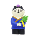 【猫まっしぐらセレクト】concombre 七夕・猫の置物ミニ-織姫猫と彦星猫（こんこんぶる たなばた・ねこのおきものみに-おりひめねことひこぼしねこ）