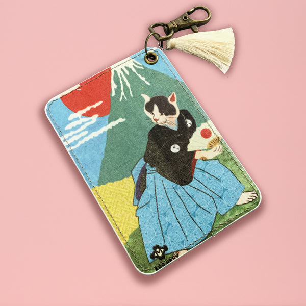 【猫まっしぐらセレクト】洒落ねこ 猫のパスケース-富士山