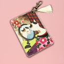 【猫まっしぐらセレクト】洒落ねこ 猫のパスケース-薄化粧