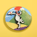 【猫まっしぐらセレクト】洒落ねこ 丸・猫のマグネット-富士山