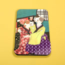 【猫まっしぐらセレクト】洒落ねこ 四角・猫のマグネット-しのび逢い