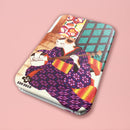 【猫まっしぐらセレクト】洒落ねこ 四角・猫のコンパクトミラー-三味線