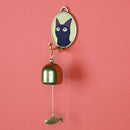 【猫まっしぐらセレクト】KANNEKO 猫のドアベル-黒猫 イエロー