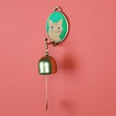 【猫まっしぐらセレクト】KANNEKO 猫のドアベル-茶トラ猫 ライトグリーン