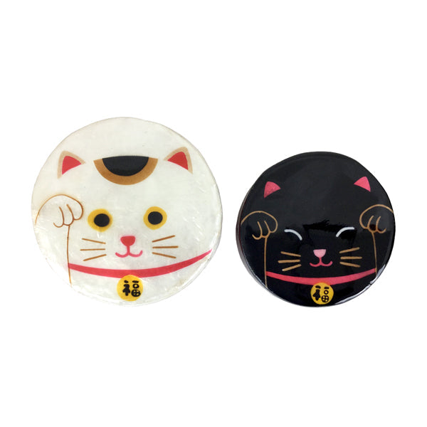 【猫まっしぐらセレクト】 日本の招福モチーフ・猫のカピスBOX-招き猫・2個セット