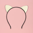 【猫まっしぐらセレクト】 猫の猫耳カチューシャ-ゴージャスパール