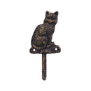 【猫まっしぐらセレクト】アンティーク風 猫のアイアンフック キャット-シングルフック（あんてぃーくふう ねこのあいあんふっく きゃっと-しんぐるふっく）