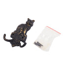 【猫まっしぐらセレクト】アンティーク風 猫のアイアンフック キャット-ダブルフック（あんてぃーくふう ねこのあいあんふっく きゃっと-だぶるふっく）
