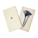 かんざし専用桐箱／扇型（かんざしせんようギフトボックス／おうぎがた）