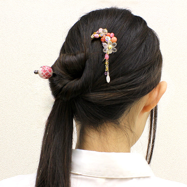 山荷葉二又簪｜普段使いの簪・ヘアアクセサリーブランド［かんざし屋wargo］