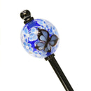 蝶とネモフィラとんぼ玉簪(ちょうとねもふぃらトンボ玉かんざし)