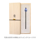 蝶とネモフィラとんぼ玉簪(ちょうとねもふぃらトンボ玉かんざし)