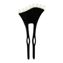 扇型簪【波型】パール銀(おうぎがたかんざし -なみがた- ぱーるぎん)