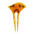 扇型簪-蒔絵べっ甲花(おうぎがたかんざし -まきえべっこうばな)