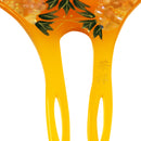 扇型簪-蒔絵べっ甲花(おうぎがたかんざし -まきえべっこうばな)