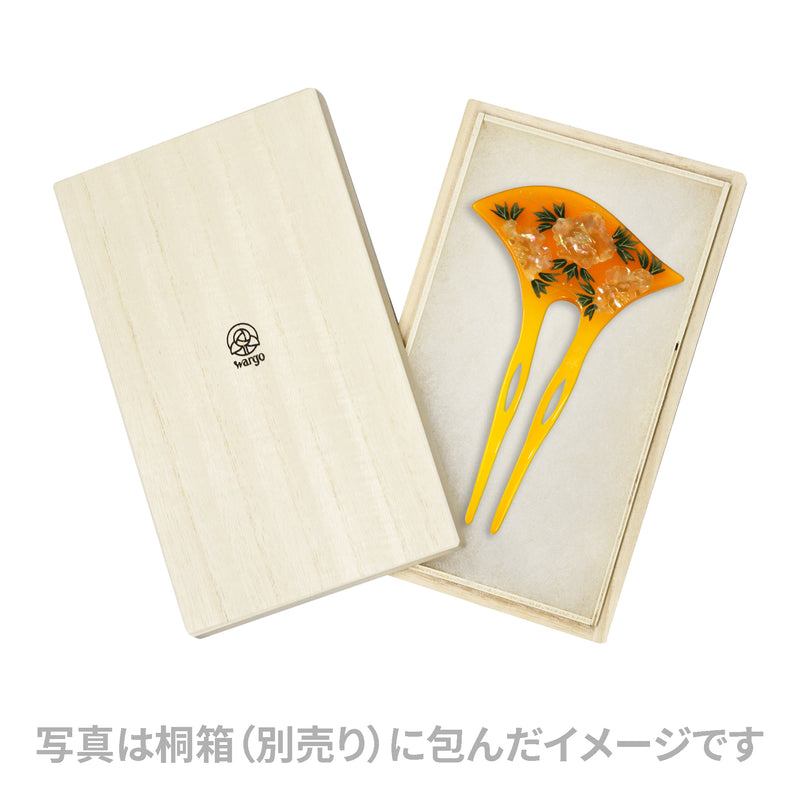 貴羅ら　鼈甲 蒔絵 かんざし 真珠　珊瑚　久生作　べっこう　木箱入り 貴羅ら 鼈甲 蒔絵 かんざし 真珠 珊瑚 久生作 べっこう 木箱入り