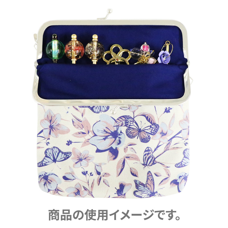 がま口化粧袋-花蝶庭園 明｜普段使いの簪・ヘアアクセサリーブランド