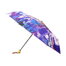 和柄テキスタイル 三つ折り畳み傘‐心象百景／午前0時の霹靂(わがらてきすたいる みつ折りたたみ傘-しんしょうひゃっけい／ごぜんれいじのへきれき)