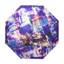 和柄テキスタイル 三つ折り畳み傘‐心象百景／午前0時の霹靂(わがらてきすたいる みつ折りたたみ傘-しんしょうひゃっけい／ごぜんれいじのへきれき)