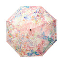 和柄テキスタイル 三つ折り畳み傘‐心象百景／朝露の期待(わがらてきすたいる みつ折りたたみ傘-しんしょうひゃっけい／あさつゆのきたい)