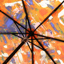 和柄テキスタイル 三つ折り畳み傘‐心象百景／明けない夜はない(わがらてきすたいる みつ折りたたみ傘-しんしょうひゃっけい／あけないよるはない)