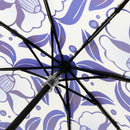 和柄テキスタイル 三つ折り畳み傘‐絢爛和皿／藍染付(わがらてきすたいる みつ折りたたみ傘-けんらんわざら／あいそめつけ)