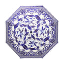 和柄テキスタイル 三つ折り畳み傘‐絢爛和皿／藍染付(わがらてきすたいる みつ折りたたみ傘-けんらんわざら／あいそめつけ)