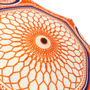 和柄テキスタイル 三つ折り畳み傘‐絢爛和皿／赤地金襴手(わがらてきすたいる みつ折りたたみ傘-けんらんわざら／あかじきんらんで)