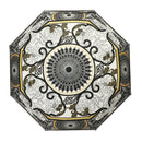 和柄テキスタイル 三つ折り畳み傘‐絢爛和皿／モダン金彩(わがらてきすたいる みつ折りたたみ傘-けんらんわざら／もだんきんさい)