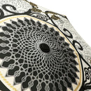 和柄テキスタイル 三つ折り畳み傘‐絢爛和皿／モダン金彩(わがらてきすたいる みつ折りたたみ傘-けんらんわざら／もだんきんさい)