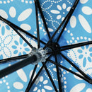 和柄ﾃｷｽﾀｲﾙ 三つ折り畳み傘 お手玉-青(わがらてきすたいる みつおりたたみかおてだま-あお-)