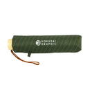 和柄ﾃｷｽﾀｲﾙ 三つ折り畳み傘 しめ縄-暗緑(わがらてきすたいる みつおりかさ しめなわ-あんりょく-)