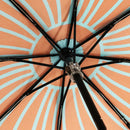 和柄ﾃｷｽﾀｲﾙ 三つ折り畳み傘 蝶車-花緑青(わがらてきすたいる みつおりたたみかさ ちょうしゃ-はなろくしょう-)